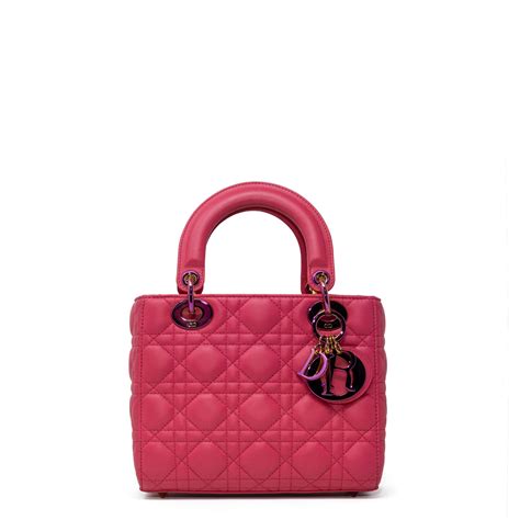 Borsa grande Lady Dior Pelle di agnello Cannage nera 